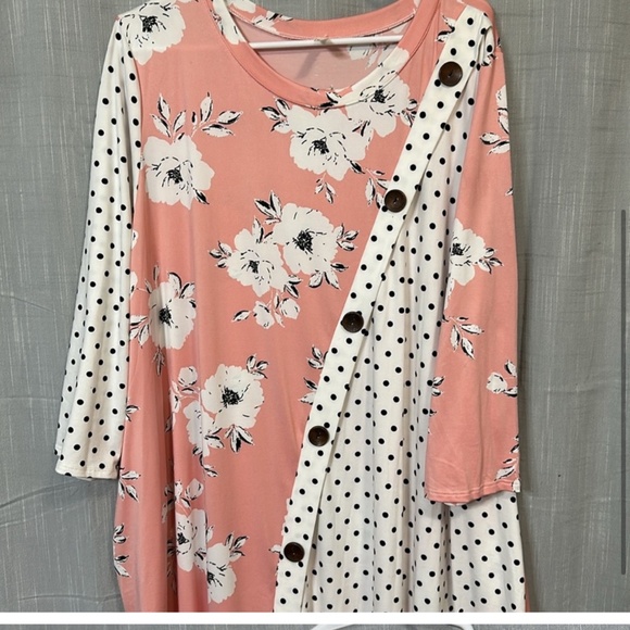 Floral polka dot bubble dress - Picture 4 of 4